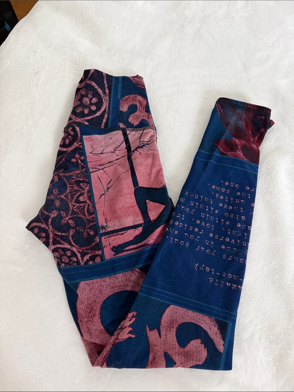 Niyama Sol Blue and Pink Patterned Leggings